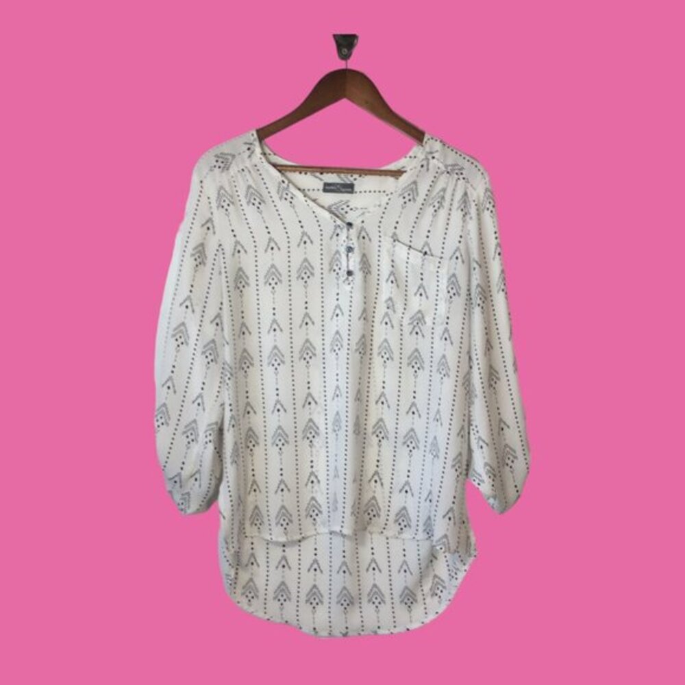 Market & Spruce Pull Over Blouse Size Medium